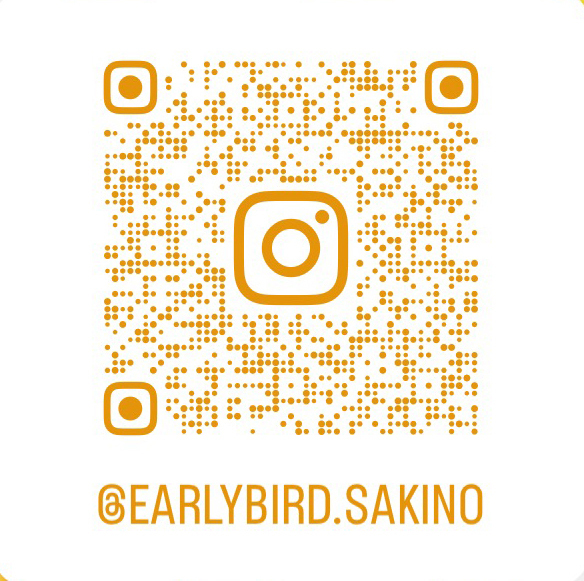 崎野編集所〜early bird〜InstagramQRコード